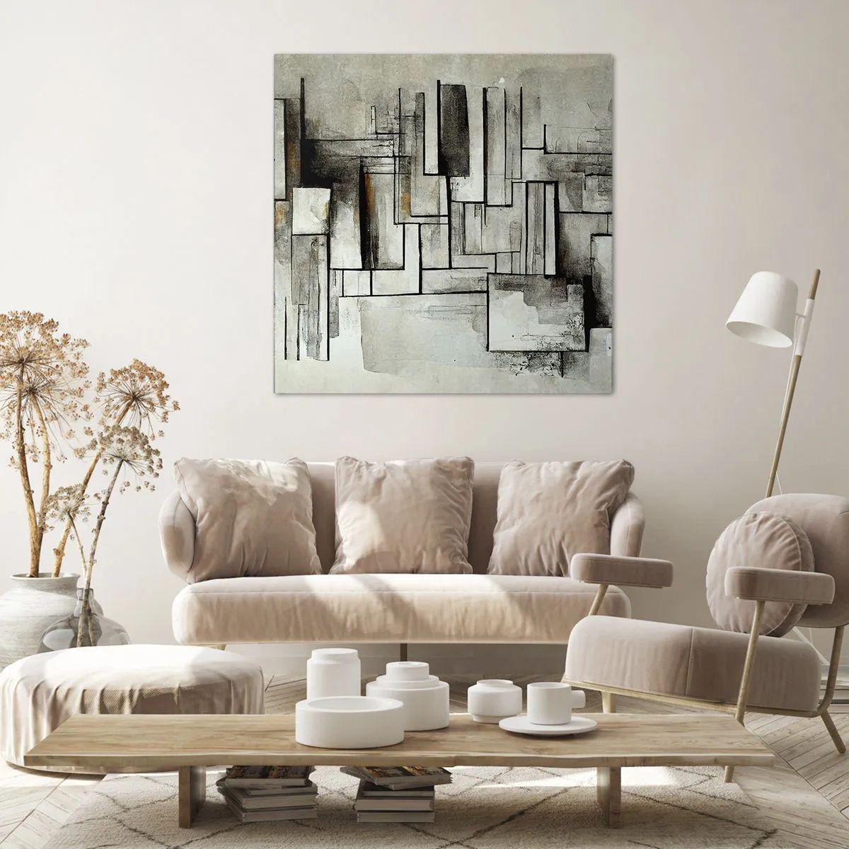 Quadro em tela - O poder da simplicidade - 50x50 cm