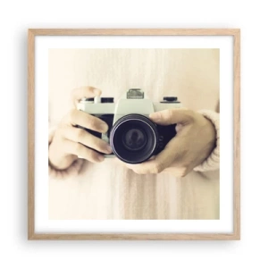 Pôster com moldura de carvalho claro - Para ver mais... - 50x50 cm