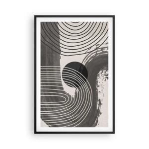 Pôster com moldura preta - O oval vence - 61x91 cm