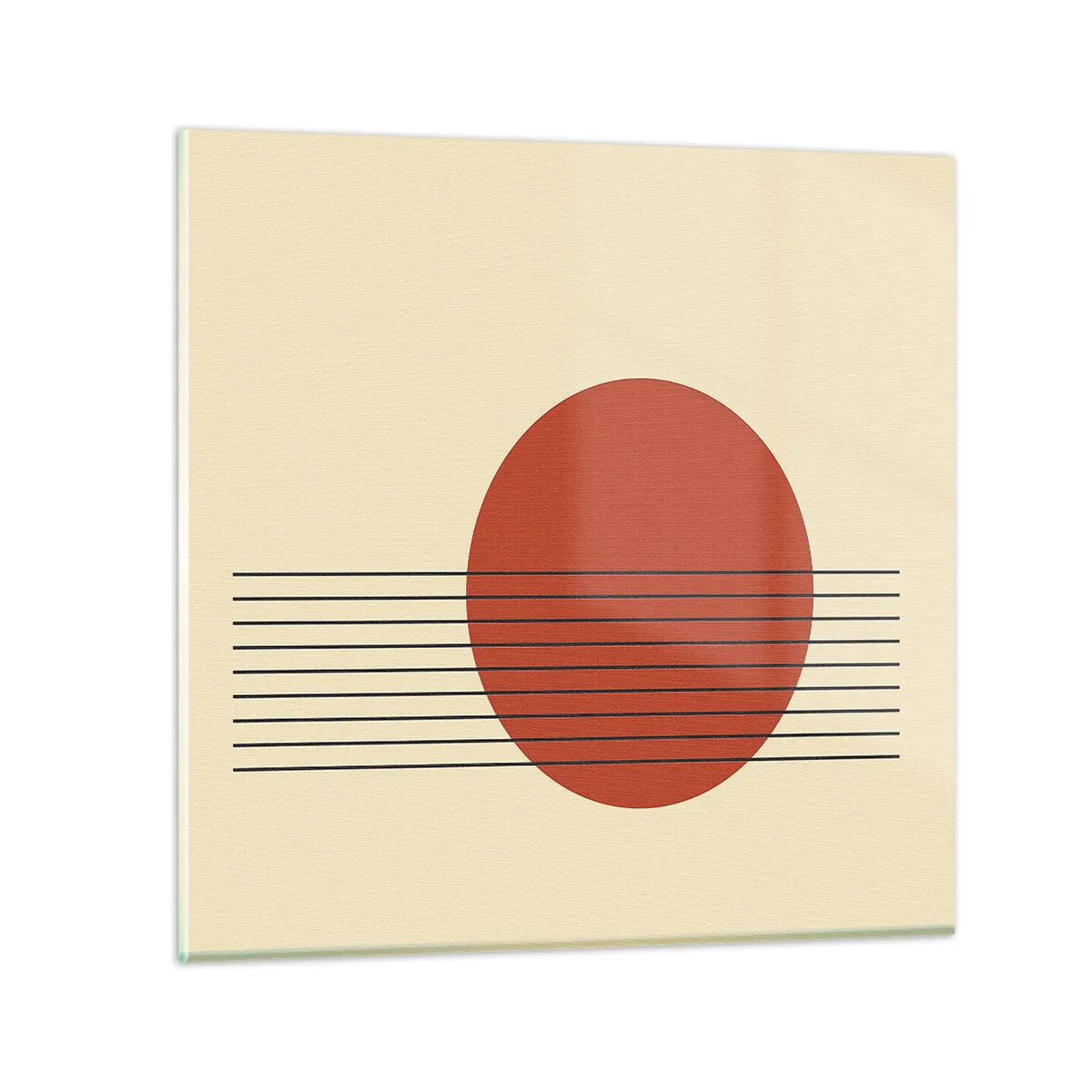 Quadro em vidro - Em círculo e mais além - 30x30 cm