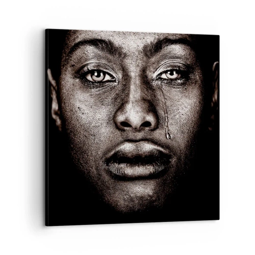 Quadro em tela - Uma lágrima - 60x60 cm