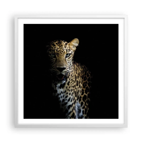 Pôster em moldura branca - Beleza escura - 60x60 cm