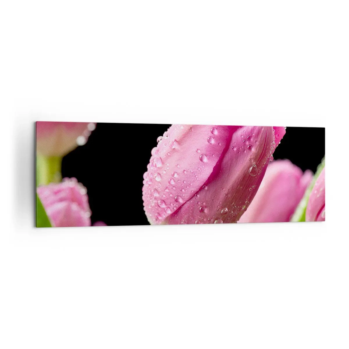 Quadro em tela - Sonho lilás em orvalho - 160x50 cm