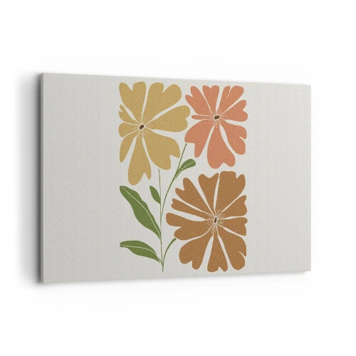 Quadro em tela - Natureza e geometria - 100x70 cm