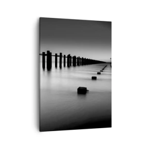 Quadro em tela - O cinza no nevoeiro - 50x70 cm