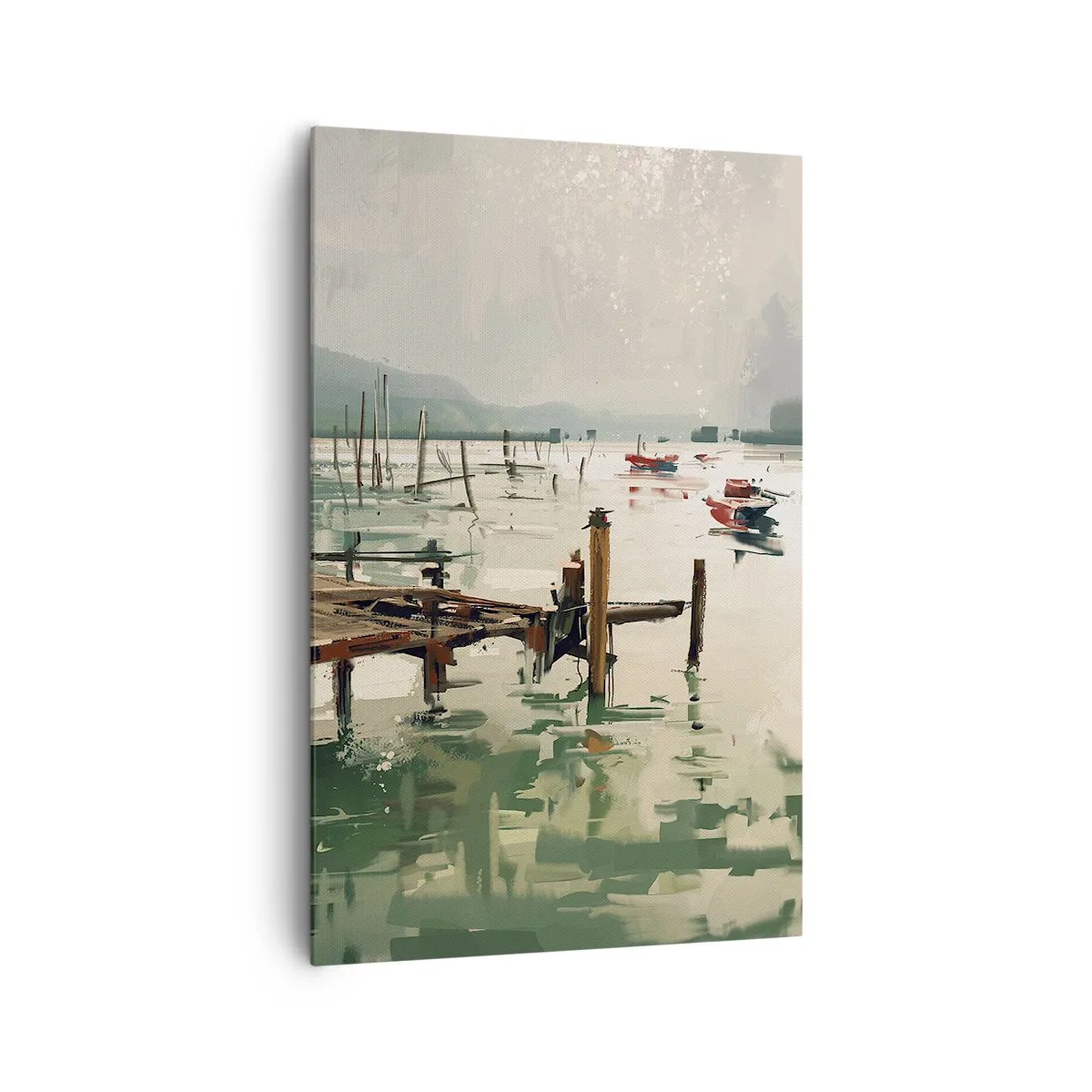 Quadro em tela - Mergulhado na lua derretida - 80x120 cm