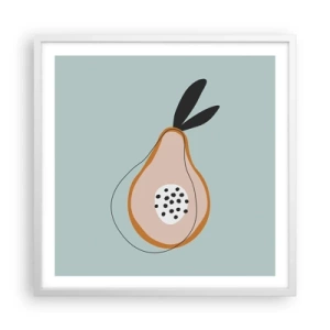 Pôster em moldura branca - Penetrar na natureza das coisas - 60x60 cm