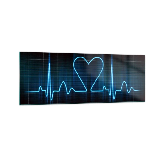 Quadro em vidro - No ritmo do coração - 140x50 cm