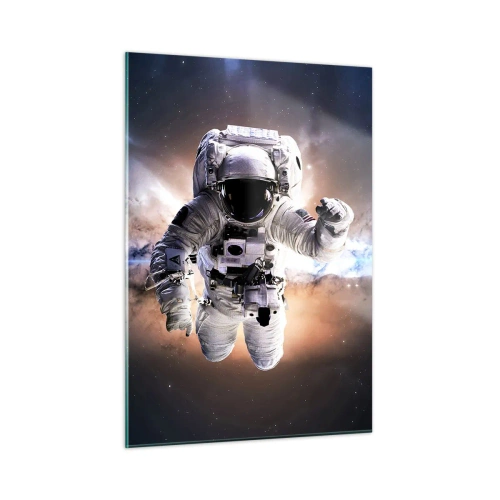 Quadro em vidro - Saudações do espaço - 50x70 cm