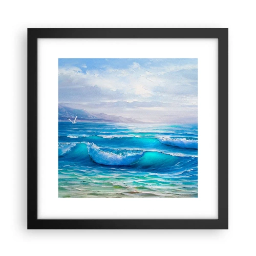 Pôster com moldura preta - Conforta e consola - 30x30 cm