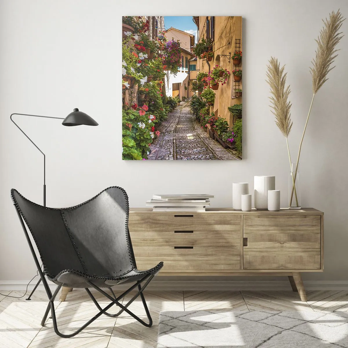 Quadro em vidro - Beco italiano - 50x70 cm