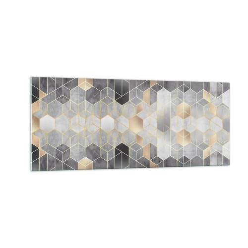 Quadro em vidro - Composição do diamante - 100x40 cm