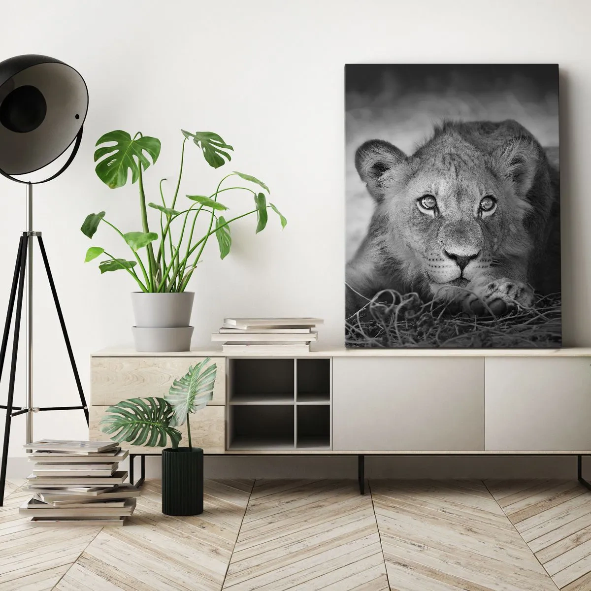Quadro em tela - Cachorro real - 50x70 cm