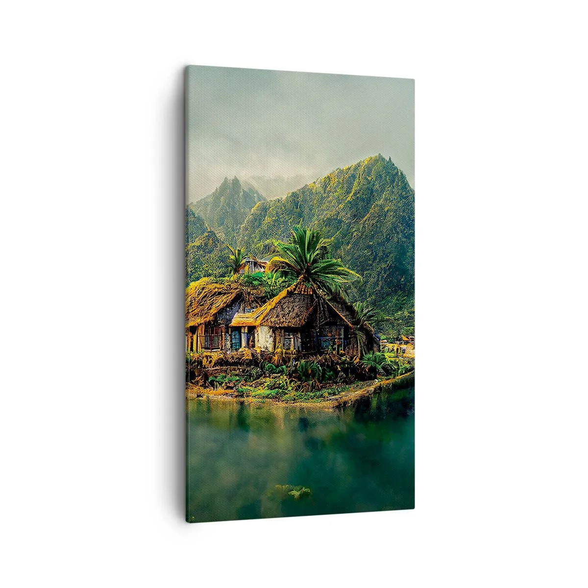 Quadro em tela - Paraíso Tropical - 45x80 cm