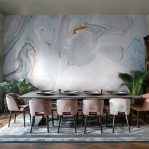 Papel de Parede Premium Sand - Branco elevado - Abstração, Pedaço, Padrão Moderno - 500x350 cm