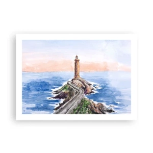 Pôster - De frente para o mar - 70x50 cm