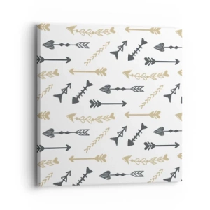 Quadro em tela - O sonho do arqueiro - 30x30 cm