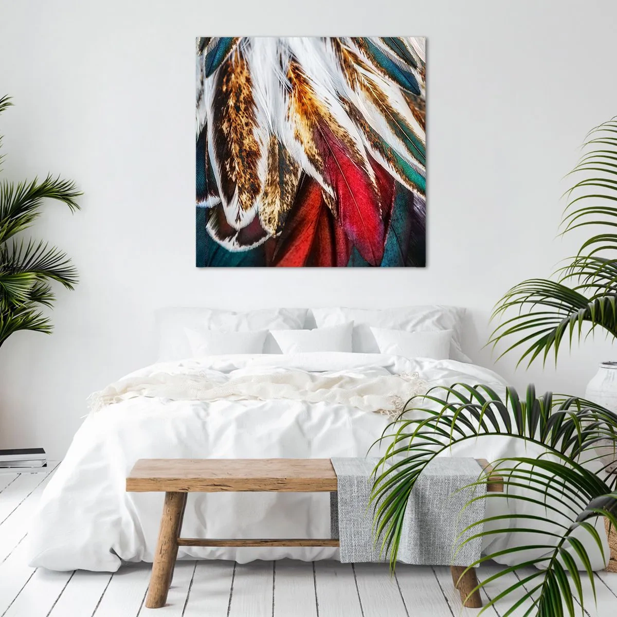 Quadro em tela - Segredos de vôo - 40x40 cm