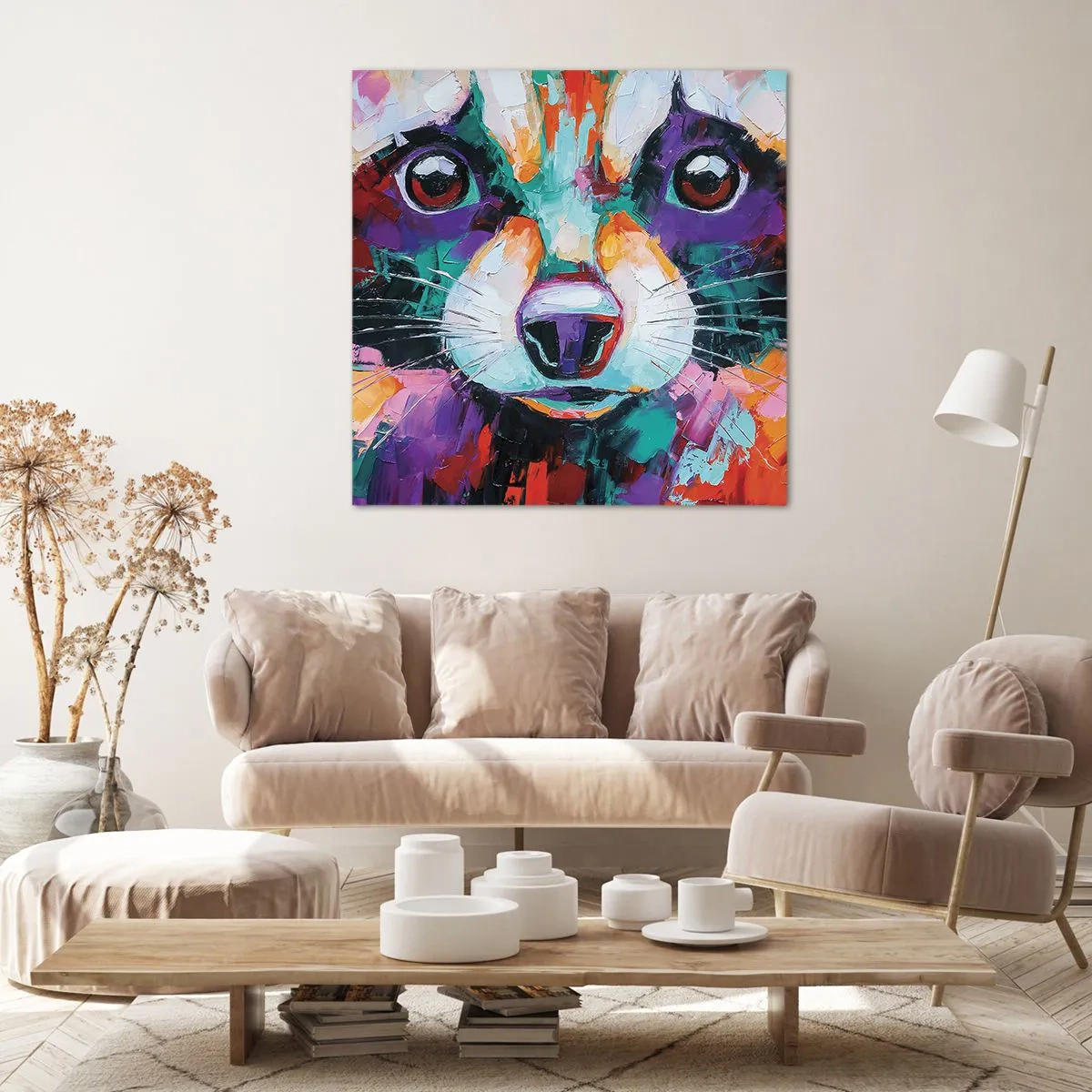 Quadro em tela - Apenas boas emoções - 30x30 cm