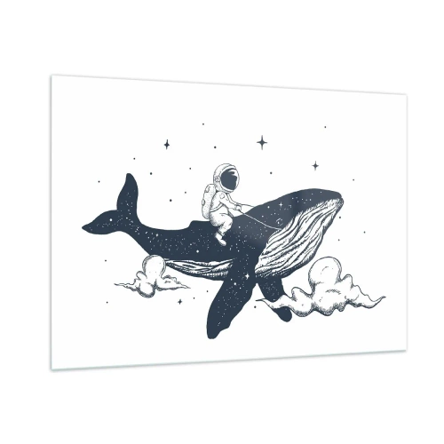 Quadro em vidro - Aventura espacial - 100x70 cm