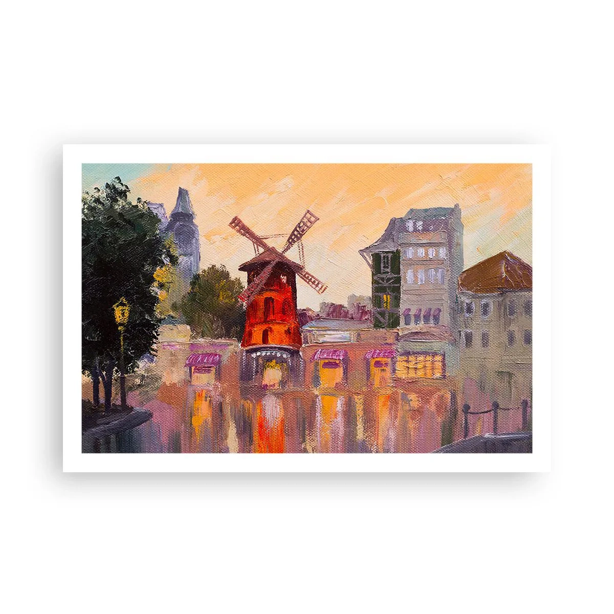 Pôster - Ícones parisienses – Moulin Rouge - 91x61 cm