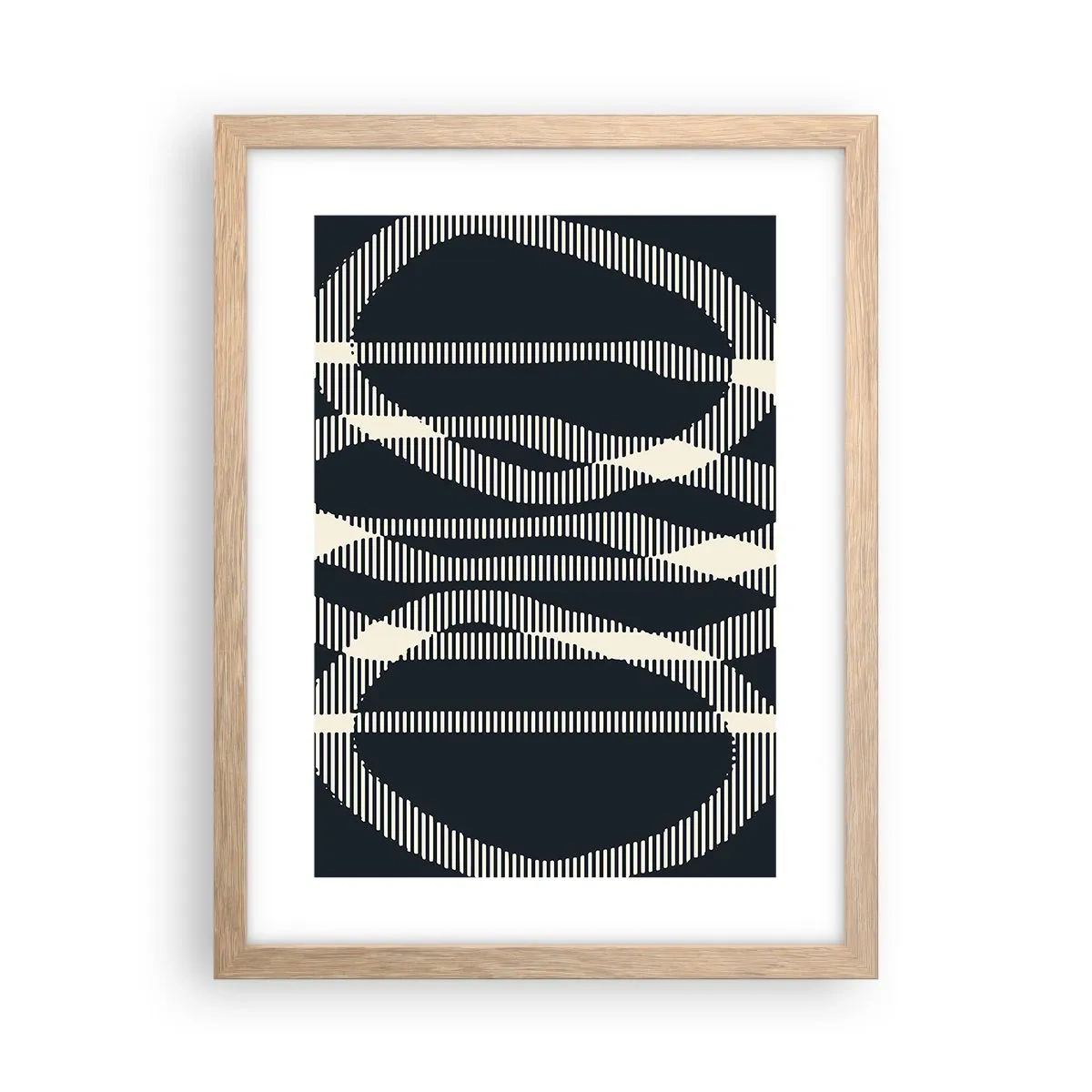 Pôster com moldura de carvalho claro - Uma tentativa de quebrar a escuridão - 30x40 cm