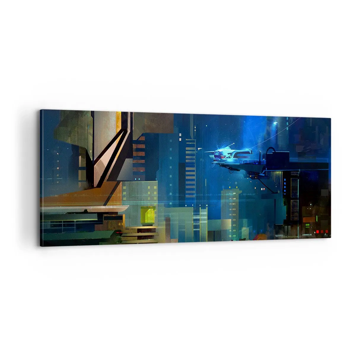 Quadro em tela - Num futuro próximo - 100x40 cm