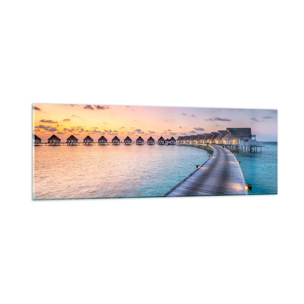 Quadro em vidro - Férias - de volta às fontes - 90x30 cm