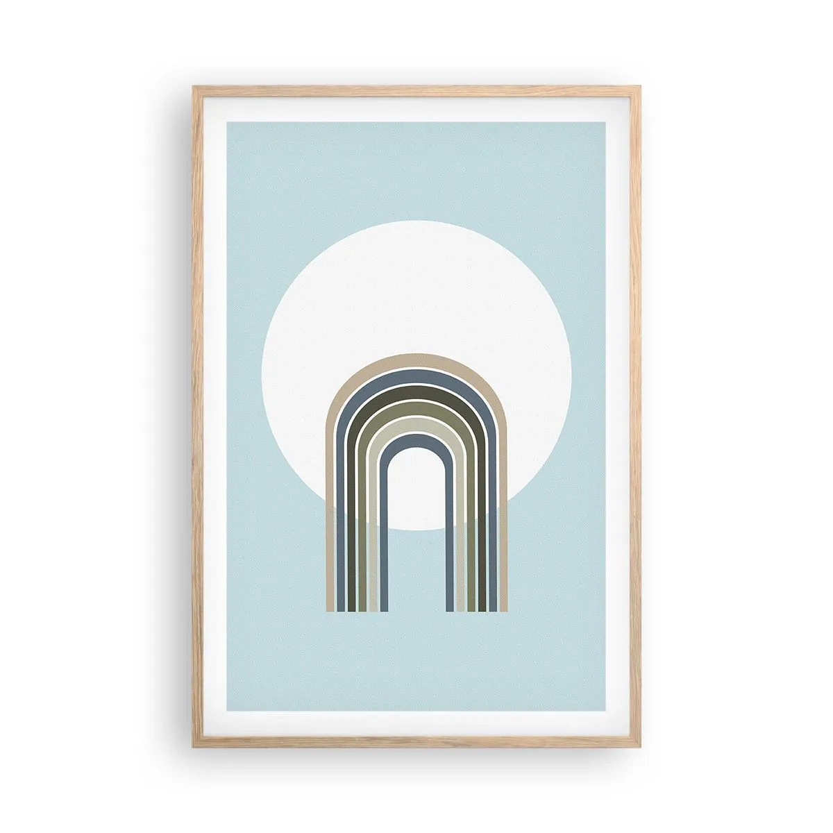 Pôster com moldura de carvalho claro - Atração irresistível - 61x91 cm