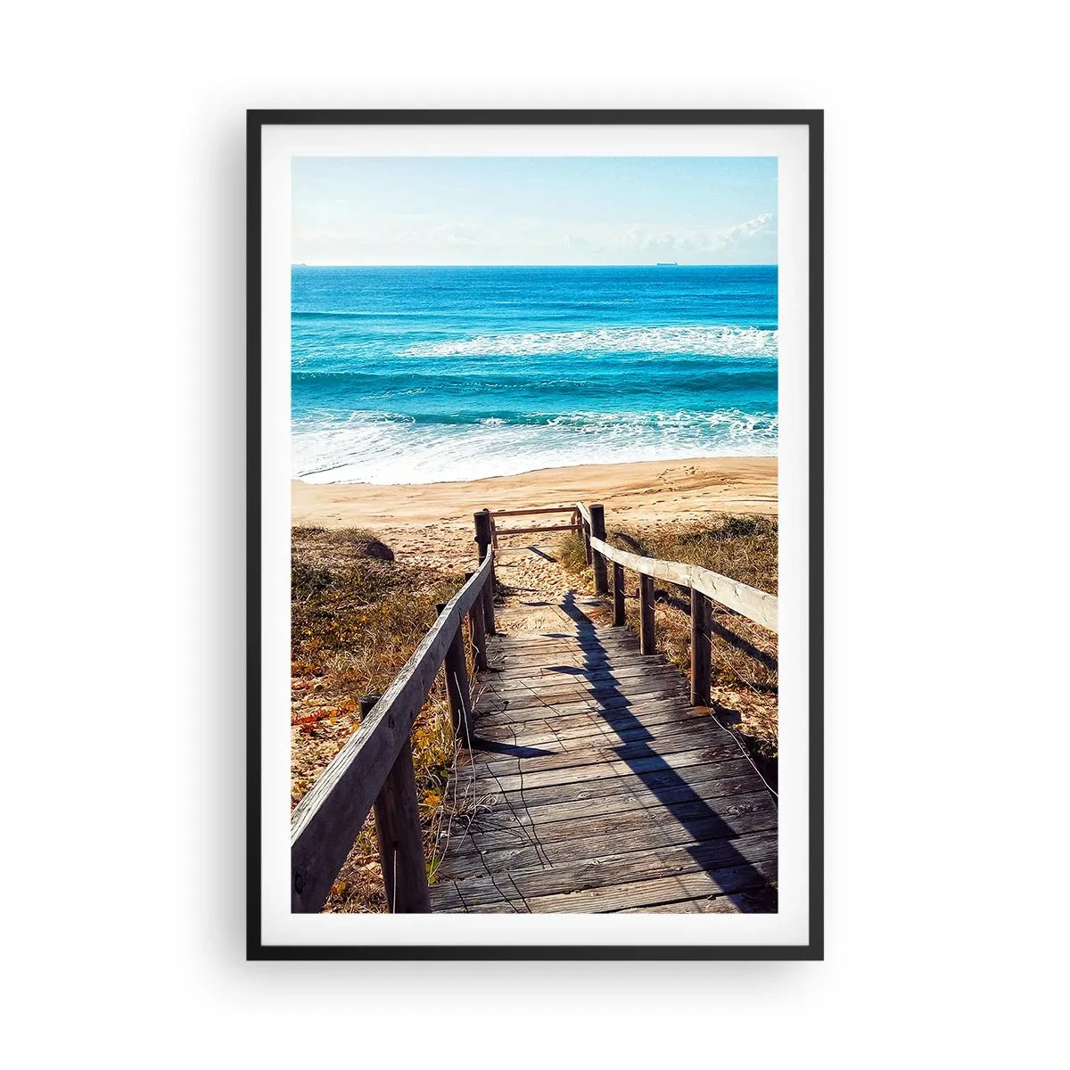 Pôster com moldura preta - Corra! - 61x91 cm