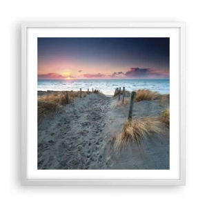 Pôster em moldura branca - Derramou um arco-íris de esplendor radiante.... - 50x50 cm