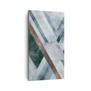 Quadro em tela - Elegância sofisticada da geometria - 45x80 cm