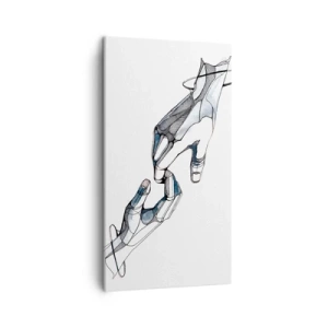 Quadro em tela - Um bom gesto - 45x80 cm