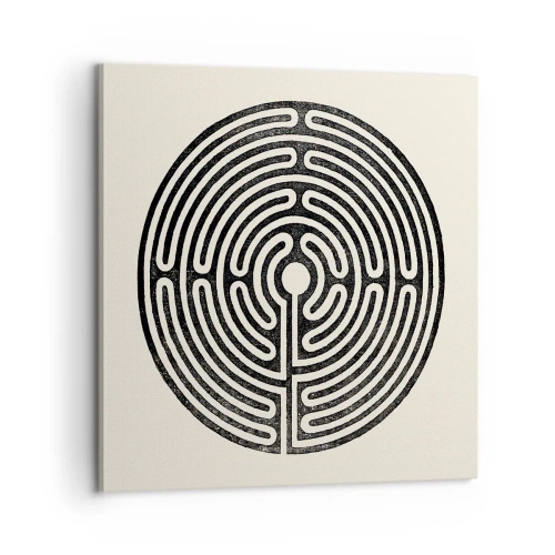 Quadro em tela - Ordem misteriosa - 60x60 cm