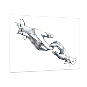 Quadro em vidro - Um bom gesto - 100x70 cm