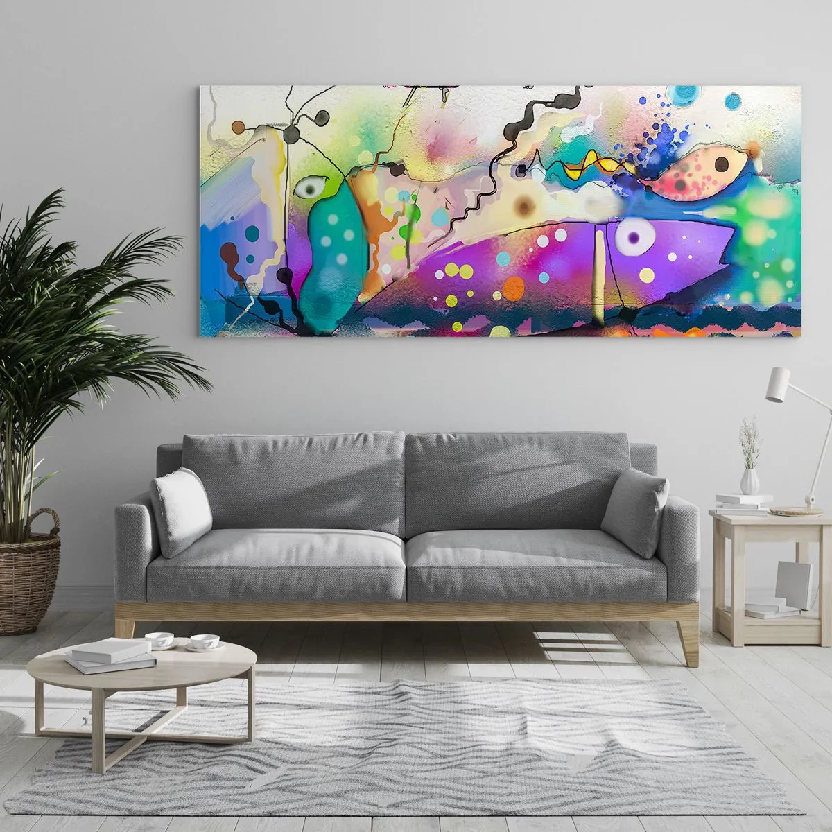 Quadro em vidro - Sem palavras! - 100x40 cm
