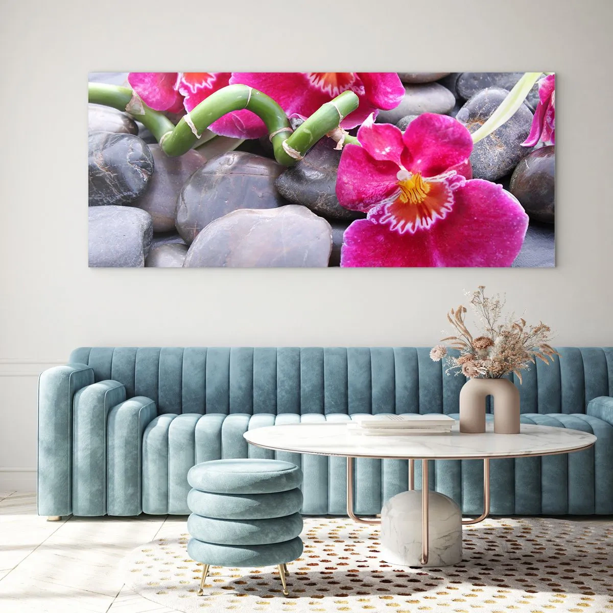Quadro em vidro - Frio e calor - 100x40 cm
