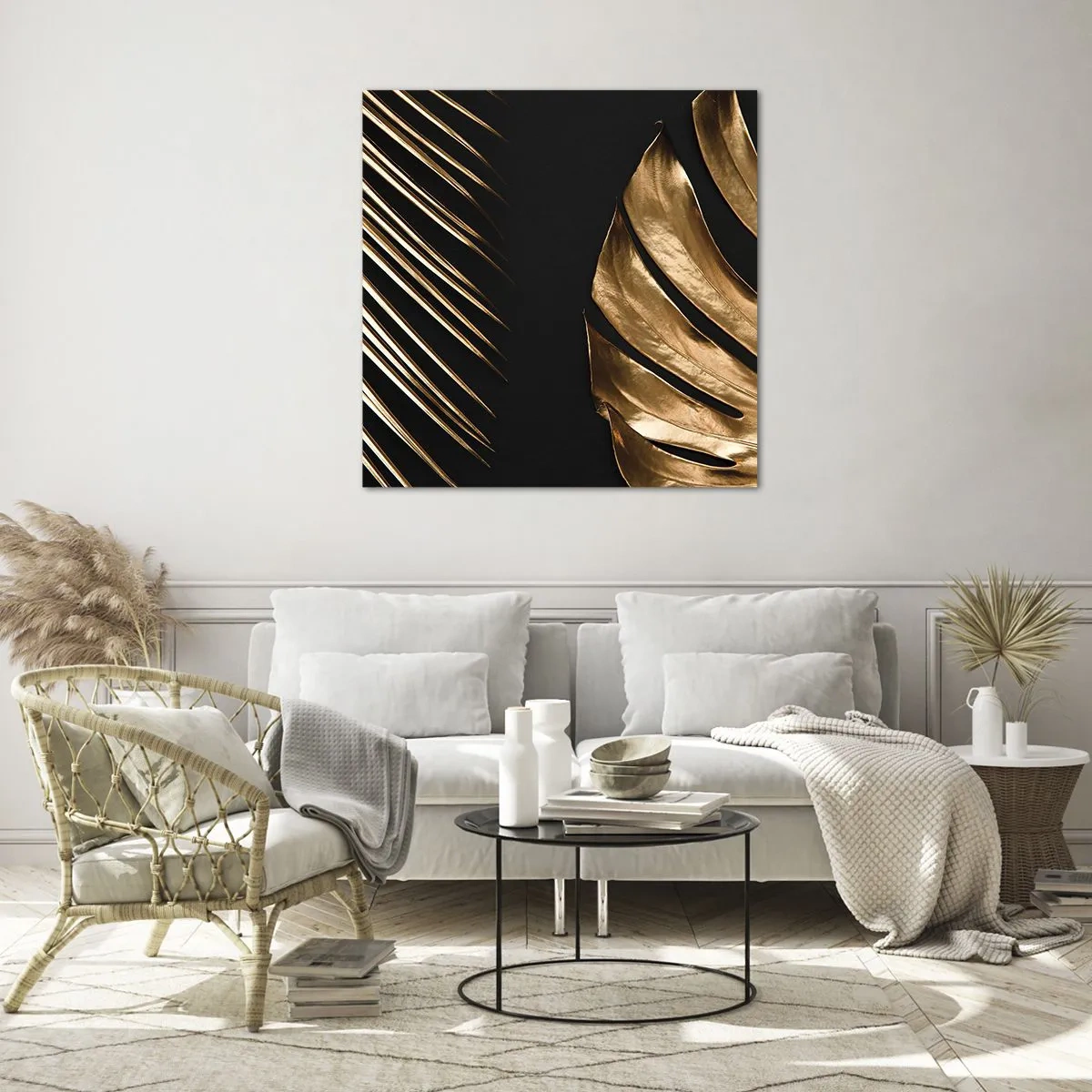 Quadro em vidro - Diferentes e igualmente caros - 60x60 cm