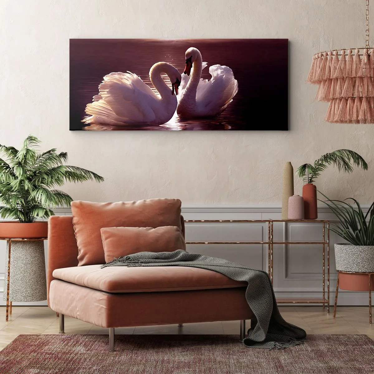 Quadro em tela - Até que a morte nos separe - 90x30 cm