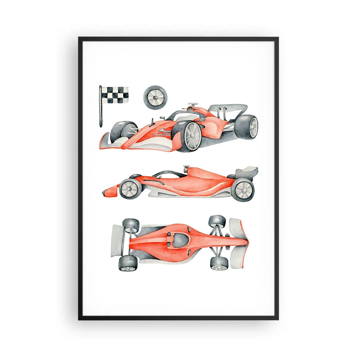 Pôster com moldura preta - Persiga seu sonho - 70x100 cm