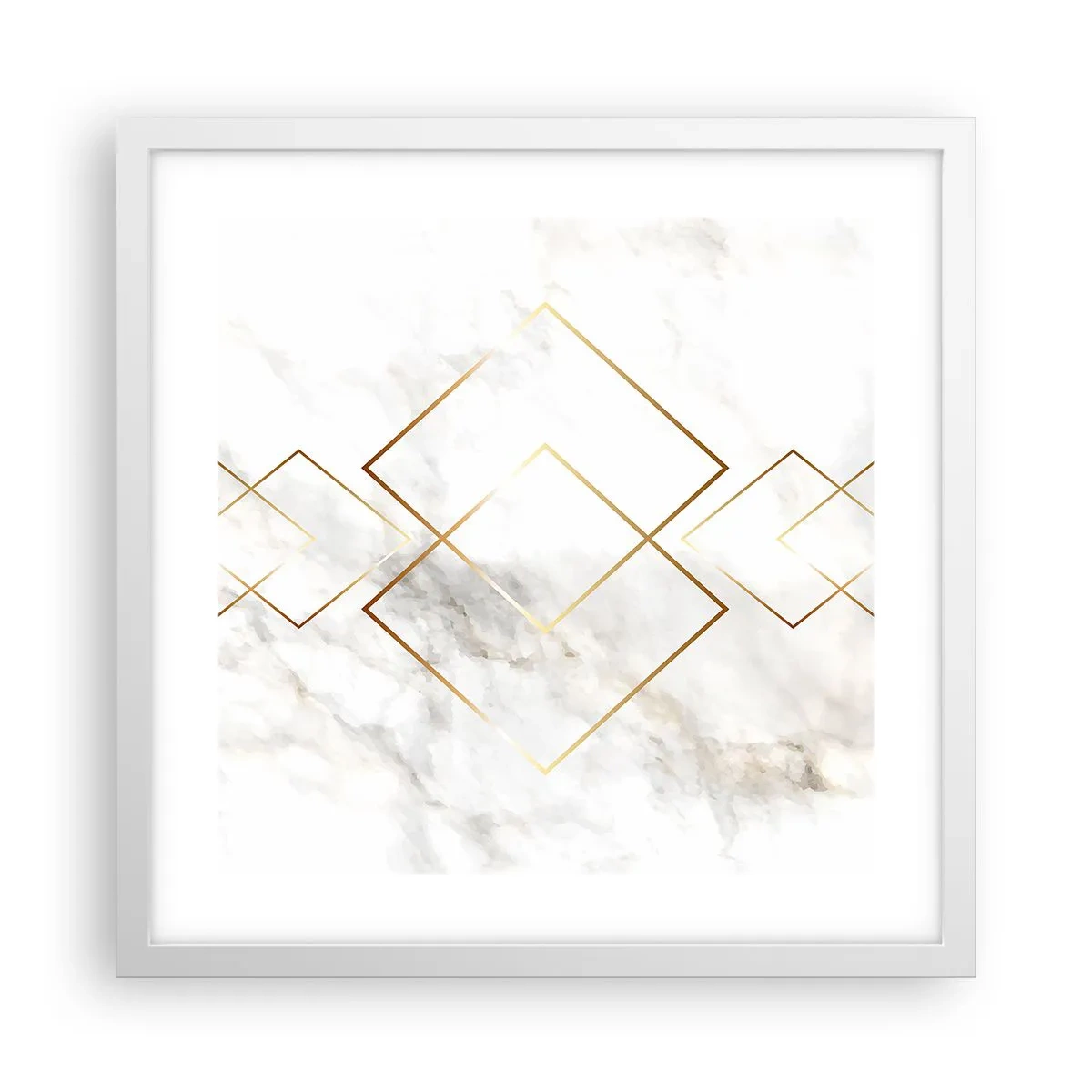 Pôster em moldura branca - Vista ao infinito - 40x40 cm