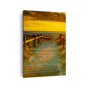 Quadro em tela - Banhado em ouro antigo - 50x70 cm