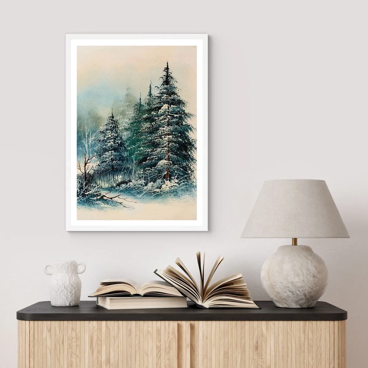 Pôster em moldura branca - Prontas para o Natal - 40x50 cm