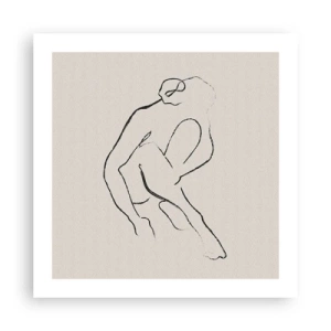 Pôster - Esboço íntimo - 50x50 cm