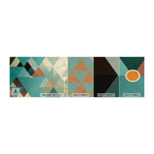 Amostra de papel de parede Premium Sand - A unidade de muitos, os muitos da unidade - Abstração, Pedaço, Padrão Moderno - 100x30 cm