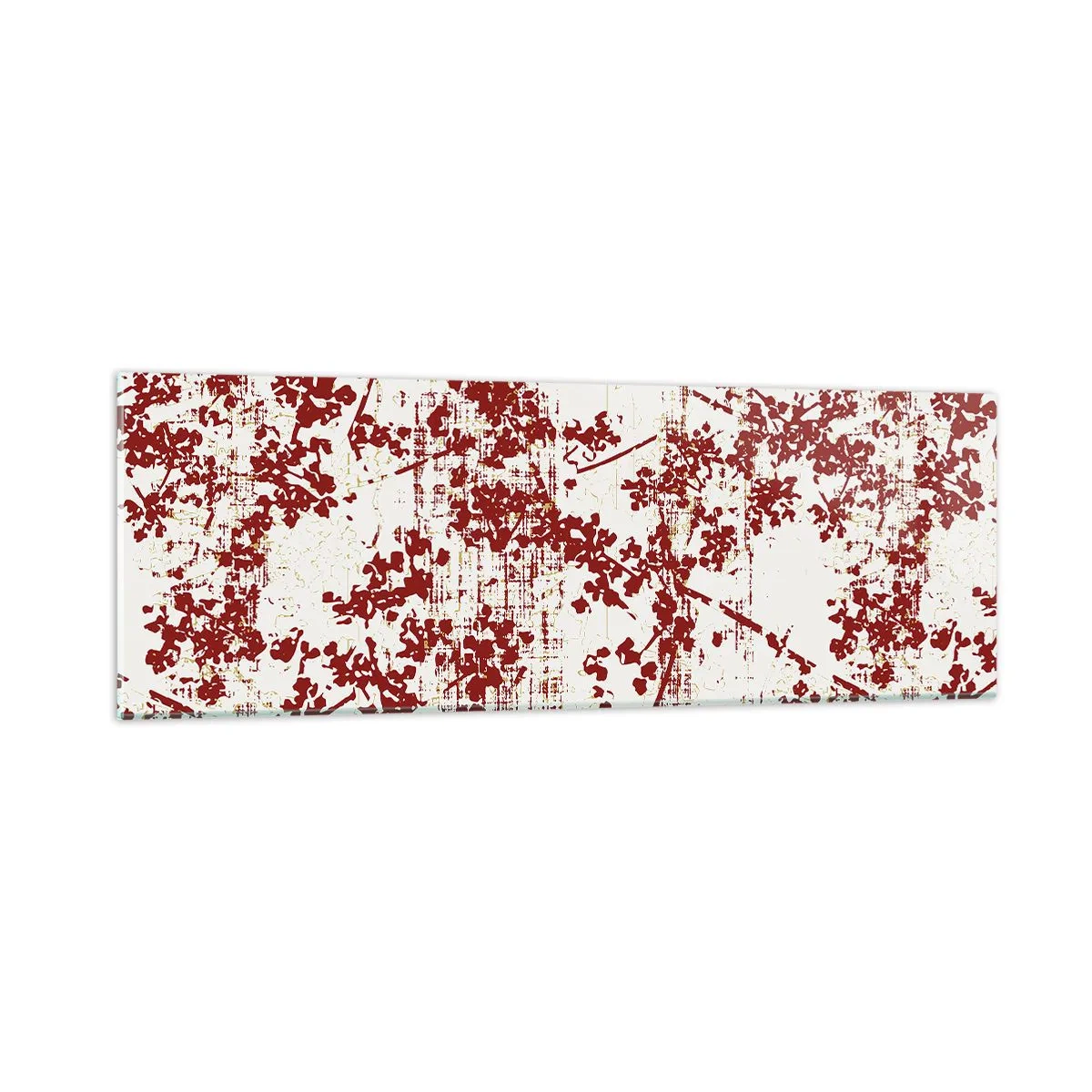 Quadro em vidro - Como chita antiga - 90x30 cm