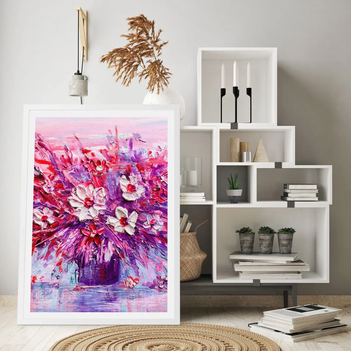 Pôster em moldura branca - Inocência e paixão  - 50x70 cm