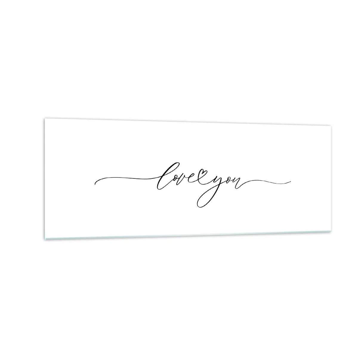 Quadro em vidro - Preto e branco - 140x50 cm