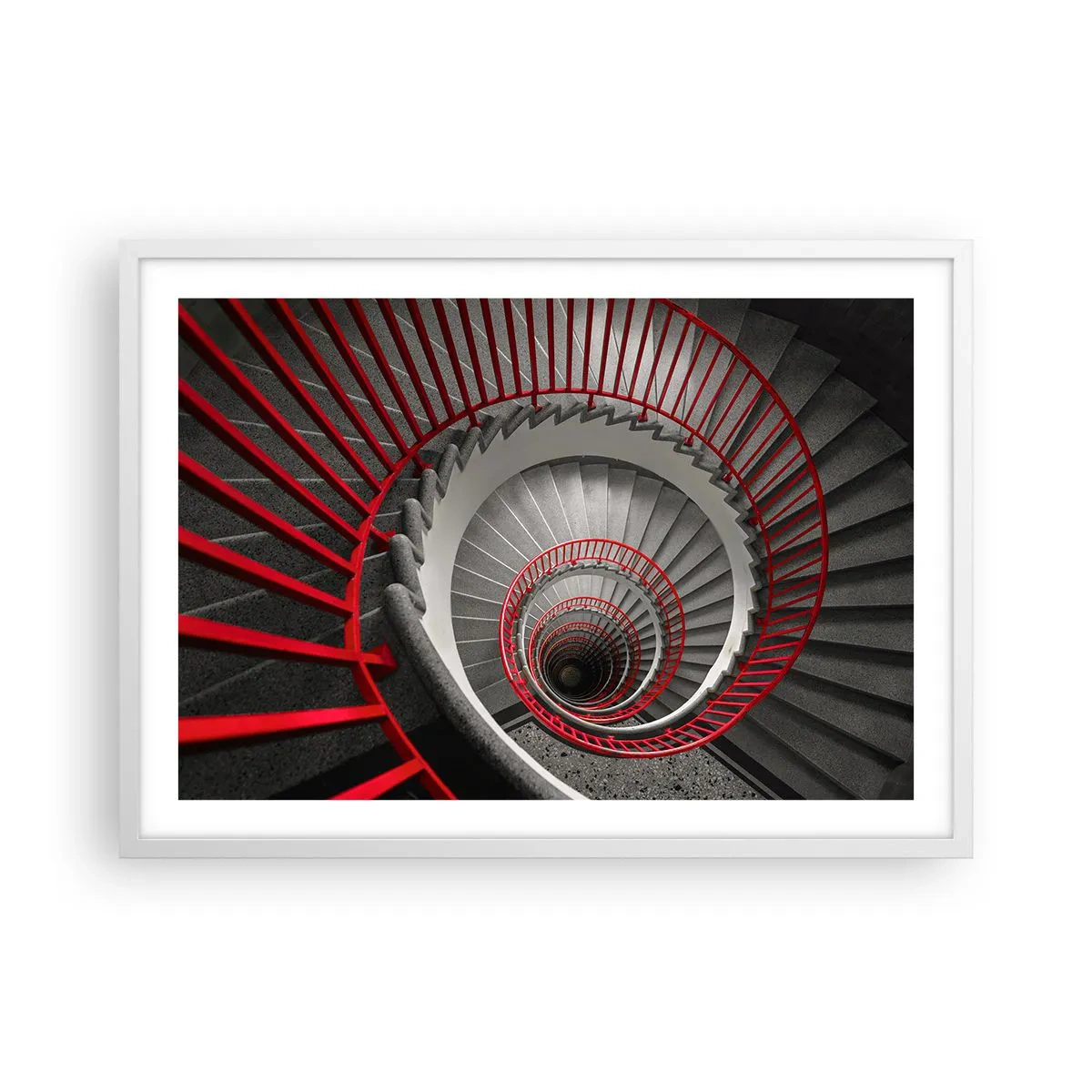 Pôster em moldura branca - Diversão de arquitetura - 70x50 cm