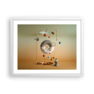 Pôster em moldura branca - Nada pode acontecer - 50x40 cm